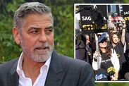george clooney support SAG AFTRA union walkout inflection industry hollywood