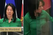 montreal mayor valerie plant collapses live tv