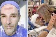 Surgery remove tumours huge hole head