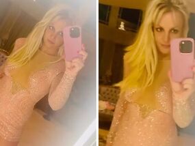 Britney Spears never buys diamond dresses glitzy post