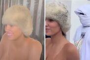 Kanye Wests wife Bianca Censori naked teddy bizarre look