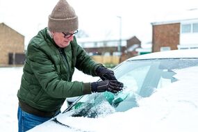 winter driving advice snow ice removal