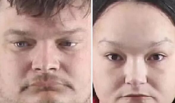 Mugshots of Brandon Walker, 41, left, Stephanie Jones, 37, right