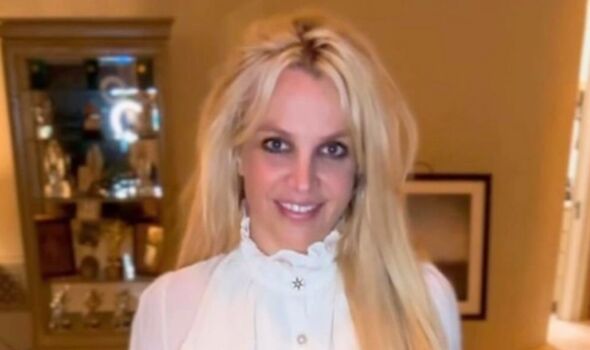 Britney posing for her Instagram followers