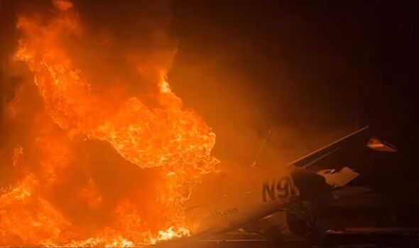 north caprolina ashville plane fire